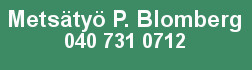 Metsätyö P. Blomberg logo